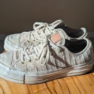 Converse Chuck Taylor All Star Platform Low Driftwood Tan Cream Mesh size 8.5